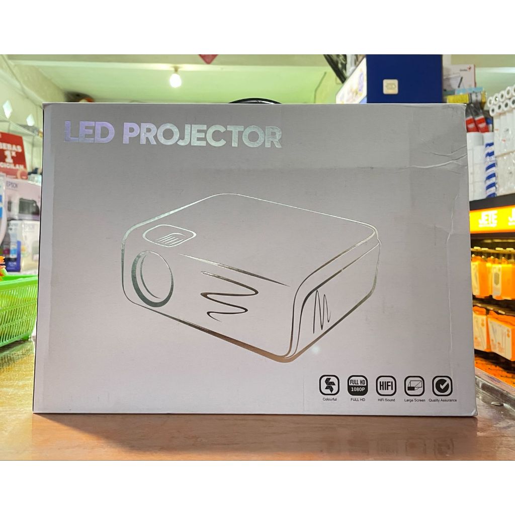 Proyektor Cheerlux C50 Full HD 1080 4000 Lumens Projector Cheerlux
