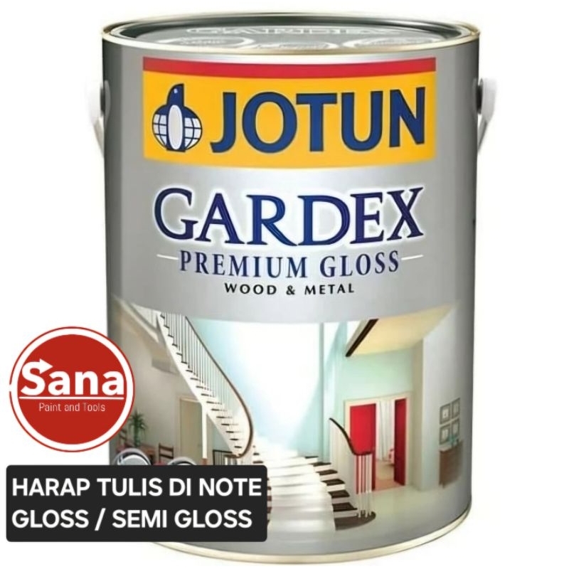 CAT MINYAK KAYU DAN BESI SEMI / PREMIUM GLOSS GARDEX JOTUN 1 LITER