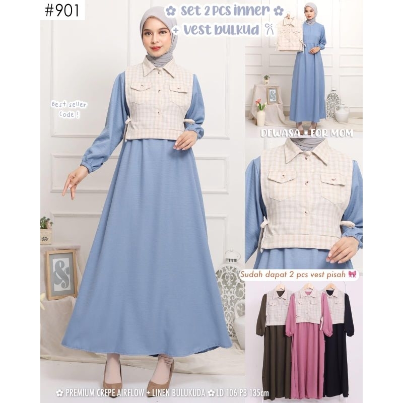 Gamis vest korean style