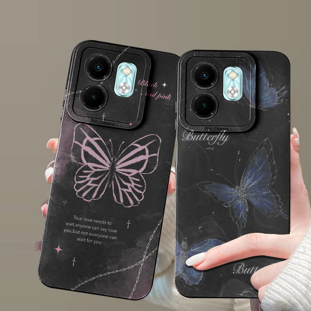 Softcase Oppo Reno 13F Reno 13 5G Case Procamera Motif Butterfly - Case Untuk Reno 13F 13 5G