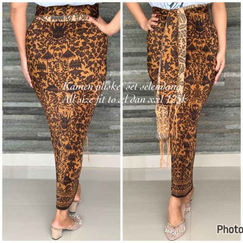 KAMEN PLISKET SET SELENDANG