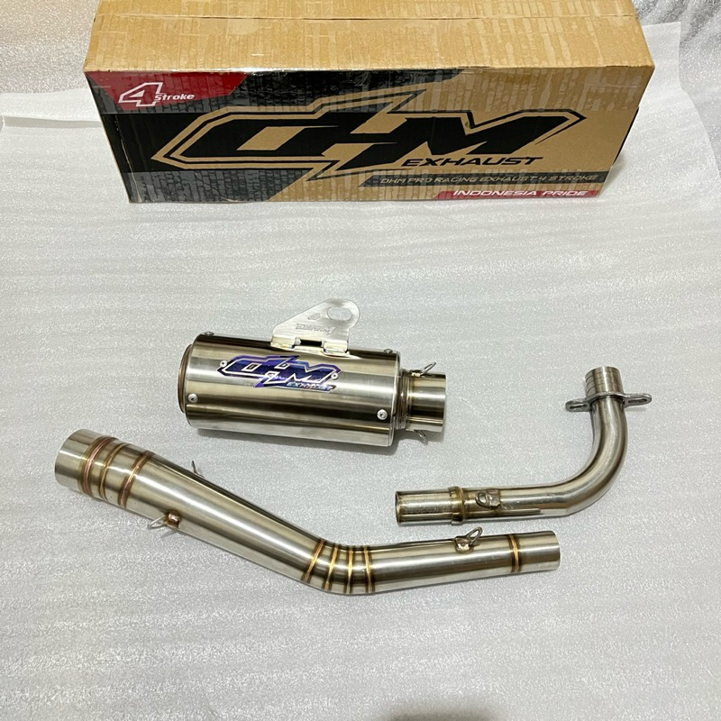 Knalpot Kolong Jupiter z Vega r Original DHM Racing Exhaust