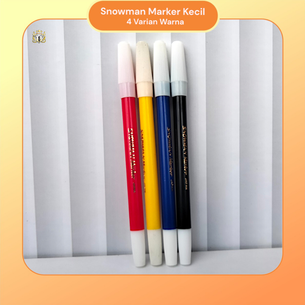 

Spidol Snowman Kecil / Spidol Warna / 4 Varian Warna / Serbaguna