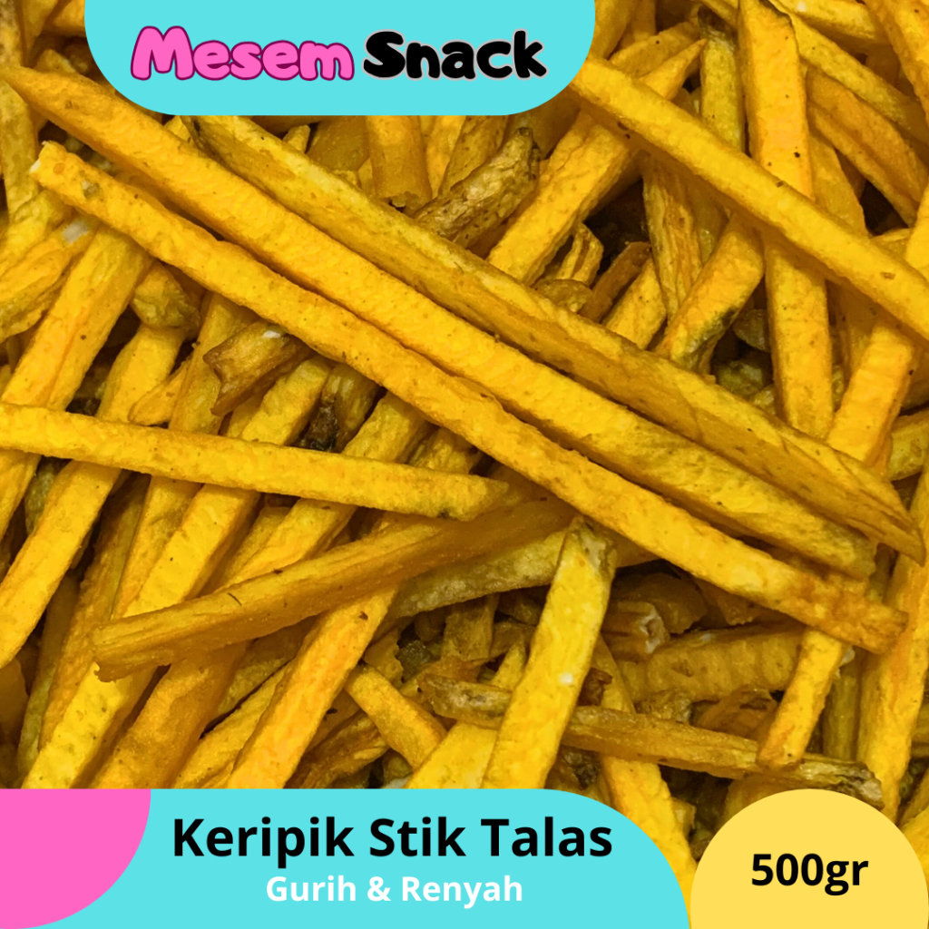 

Keripik Stik Talas 500gr Snack Camilan Jajanan Jadul Kripik Stick Kiloan Curah Murah Renyah Enak