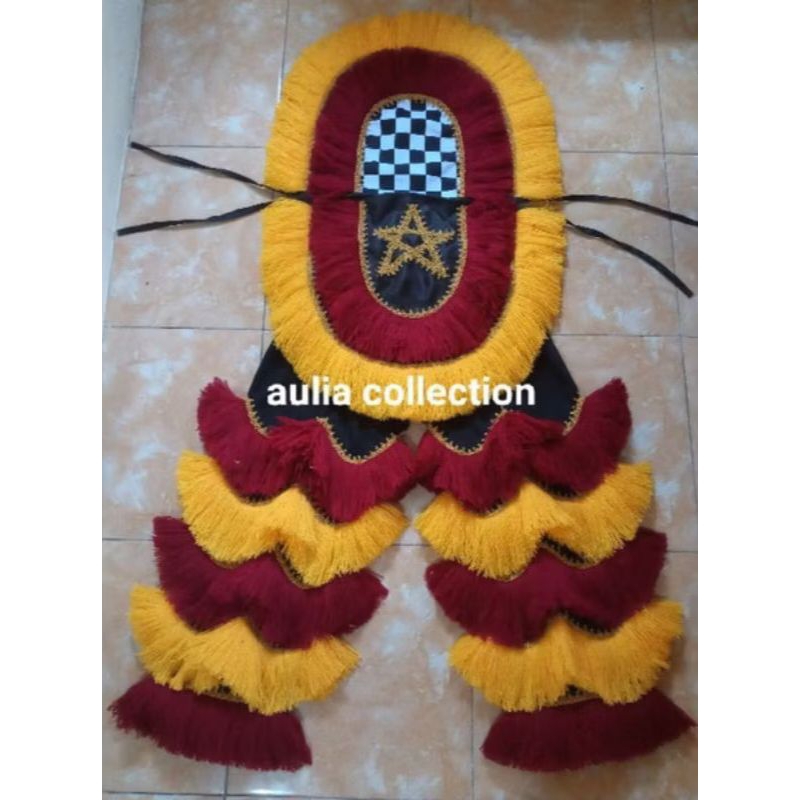 sual/celana barongan ukuran dewasa warna marun kuning