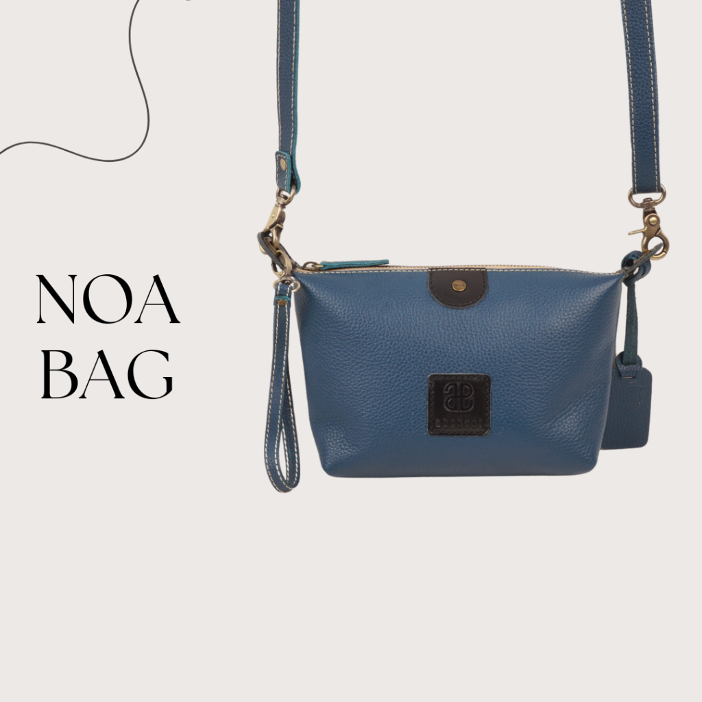 NOA BAG by ABEKANI LEATHER Pouch Kosmetik Wanita Yang Bisa Difungsikan Sebagai Tas Slempang
