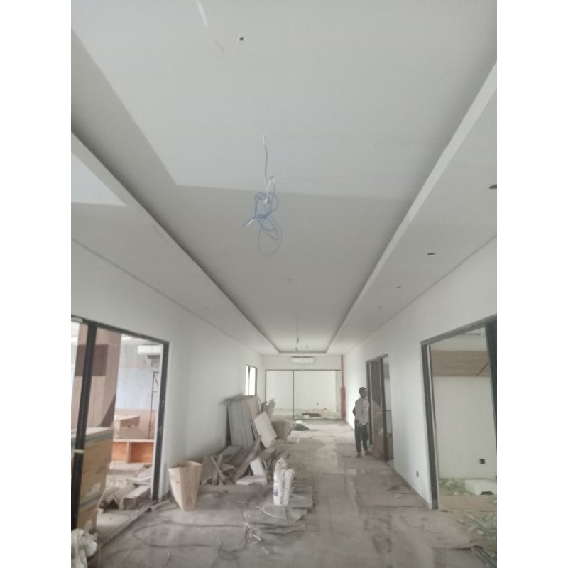 pemasangan+material plafon gypsum