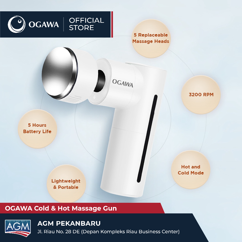 OGAWA Cold & Hot Massage Gun Alat Pijat Portable