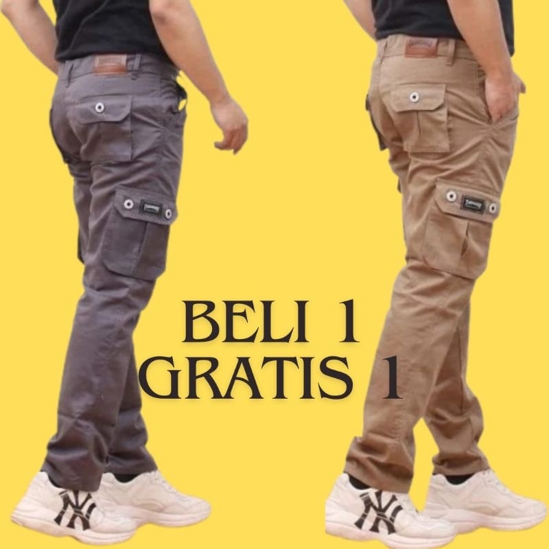 OOTD Celana Cargo Panjang Pria/Wanita Celana Kimpul Premium OOTD