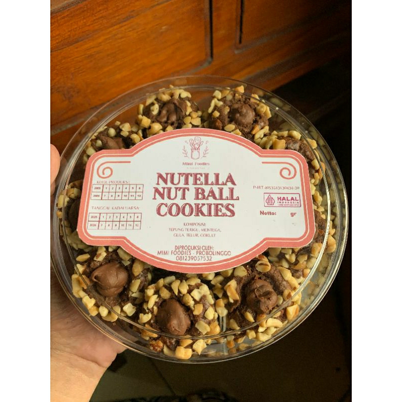 

NUTELLA NUT BALL COOKIES KUE LEBARAN BUTTER COOKISS KUE LEBARAN PREMIUM