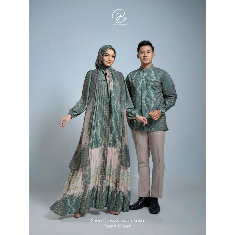 DYN CLOTHINGLINE SHEA DRESS & SWAN KOKO | Fairy House Series | Couple Set Lebaran | Outfit Lebaran 2