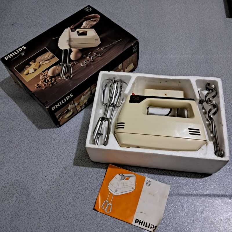 Mixer Philips HR1190 Asli Keluaran Lama Vintage Spt Baru Lengkap