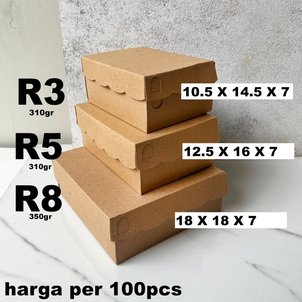 DUS JAJAN HAJATAN R3 R5 SNACK COKLAT KRAFT BERKATAN ISI 4 ISI 5 KOTAK KARDUS JAJANAN
