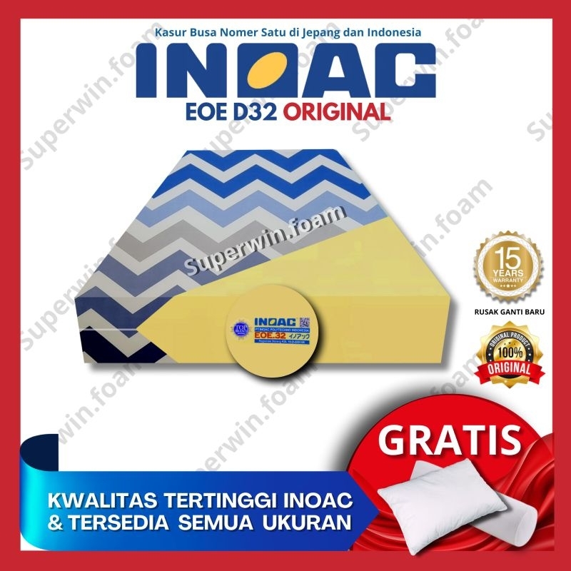 Kasur Busa Inoac EOE D32 YELLOW Kwalitas Tertinggi Inoac Super Kenyal Garansi 15th