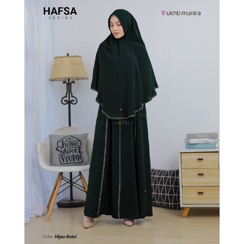 GAMIS HAFSA | GAMIS ANTI UV | GAMIS POLOS LIST | GAMIS BY UKHTI MUNIRA [ORIGINAL]
