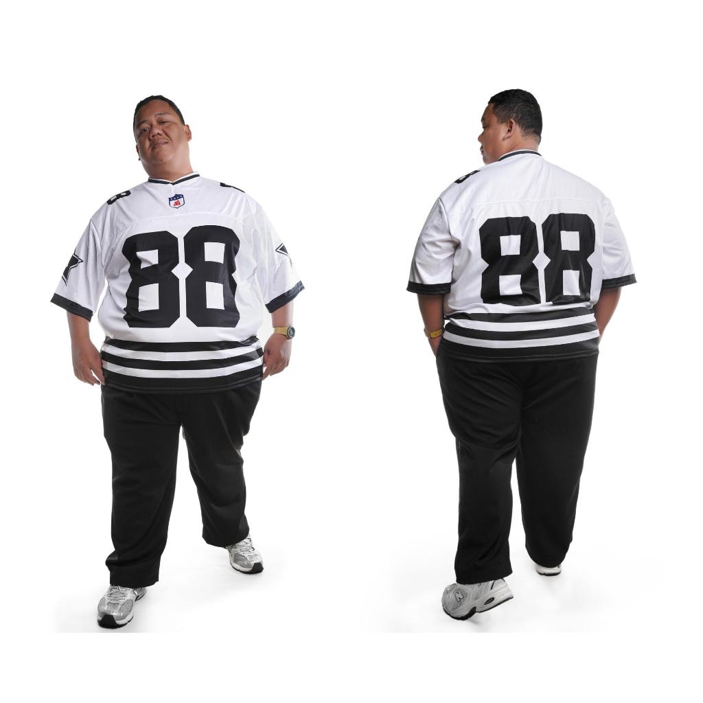 Jersey Streetwear American Football Putih Big Size Number 88 Jersey Olah Raga NFL Jumbo Size