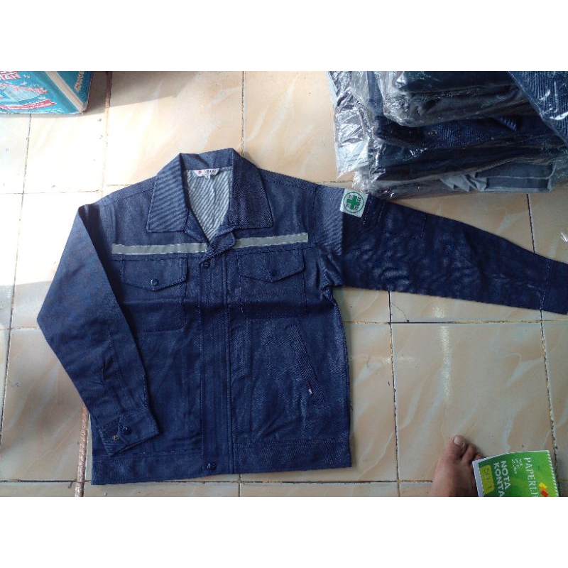 baju tbuc welder/las jeans original