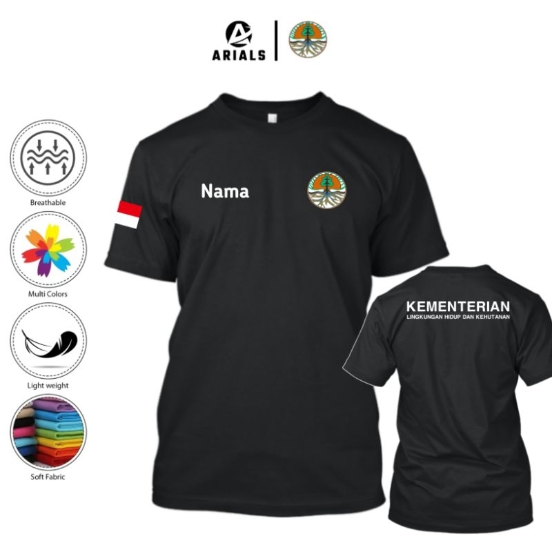 Arials Kaos Baju Kementerian Lingkungan Hidup Dan Kehutanan
