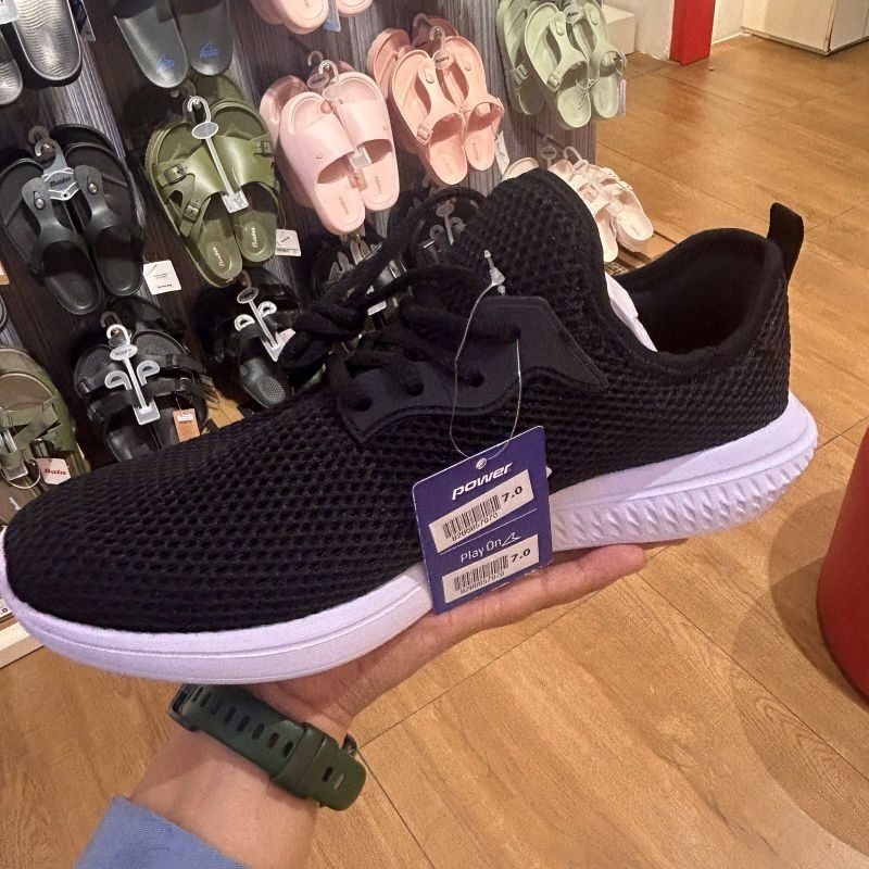 sepatu Sneakers Power Olahraga pria Bahan rajut original Bata
