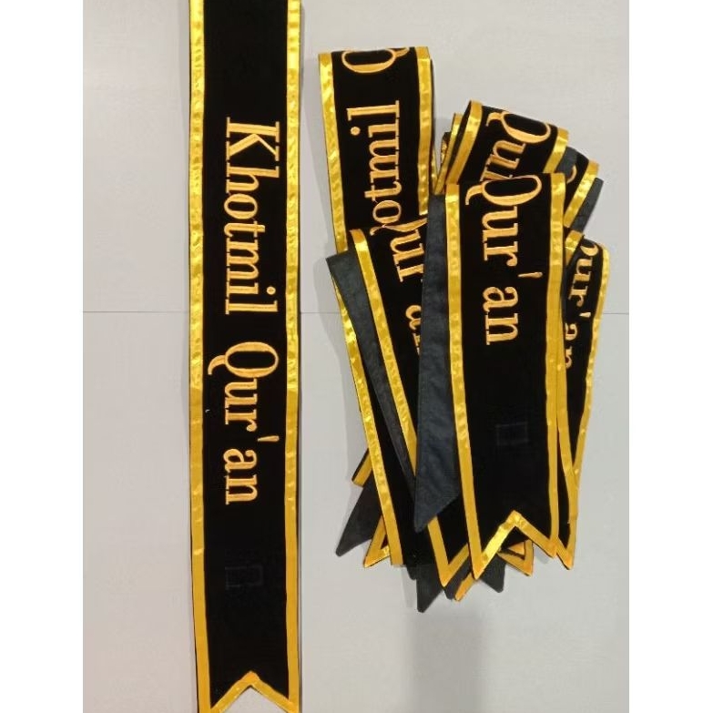 SELEMPANG WISUDA BLUDRU PITA BORDIR BAHAN 2 LAPIS