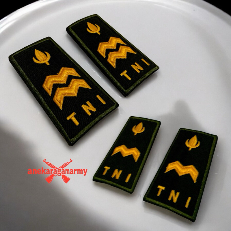 [BISA COD] PANGKAT PELDA DAN PELTU PDH TNI AD TERBARU KUALITAS PREMIUM TIMBUL FULL BORDIR BISA CUSTO