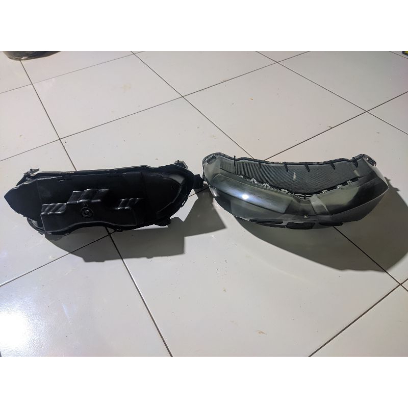 kaca mika set reflektor stop lamp lampu belakang smoke Yamaha Nmax new 2020 2021 2022 2023 2024 orig