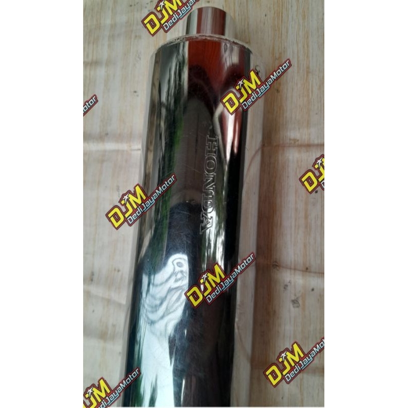 TABUNG KNALPOT CELENCER KNALPOT HONDA ORI SUPRA X 125 BATMAN