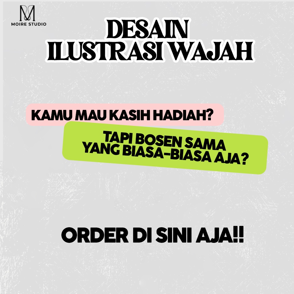Jasa Desain Grafis dan Desain Ilustrasi Wajah Terpercaya dan Profesional / Jasa Pembuatan Desain / L