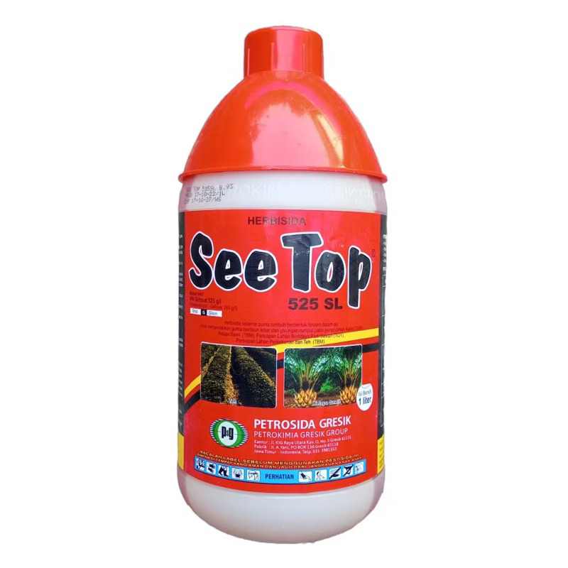 SEETOP 525 SL 1 LITER  RACUN SISTEMIK GULMA LEBAR DAN RUMPUT TANAMAN SAWIT, KARET, TEH 1L
