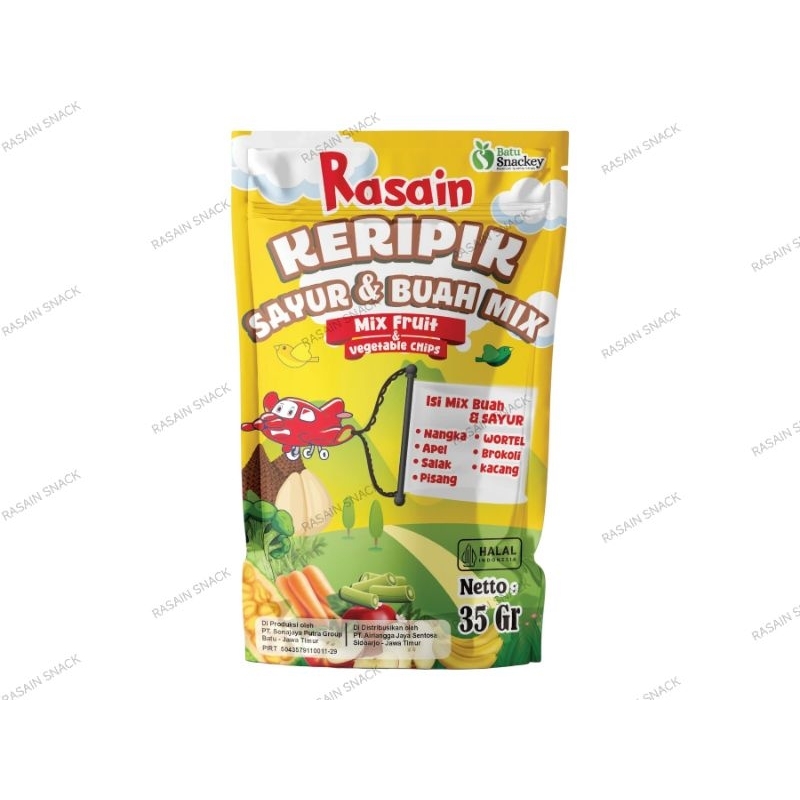 

Rasain Snack Keripik Sayur Dan Buah Mix