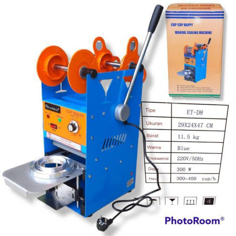 NANKAI Sealing Mesin Cup Sealer Press Gelas Minum