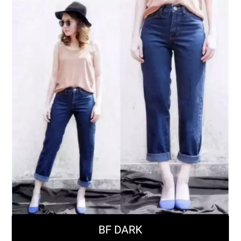 Erica Cullotes Sobek Lapis | Kulot Jeans Ripped Hijab Friendly 27-38 | Jeans Wisker Wanita Highw...