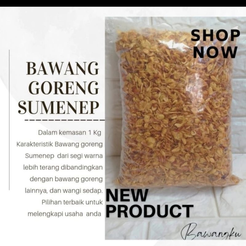 

bawang goreng tepung asli Sumenep PD anugrah 500 gram dan 1000 kg / bawang goreng Sumenep PD anugrah 500 gram dan 1 kg