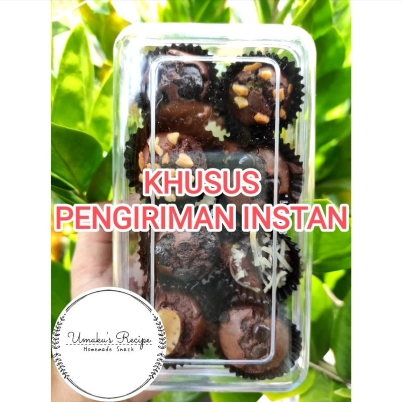 

[KHUSUS INSTAN] Brownies cup mini kemasan toples