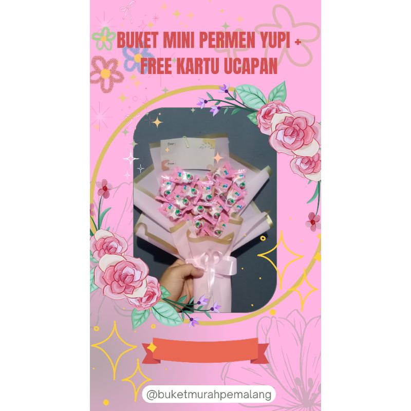 

buket mini yupi 15 pcs