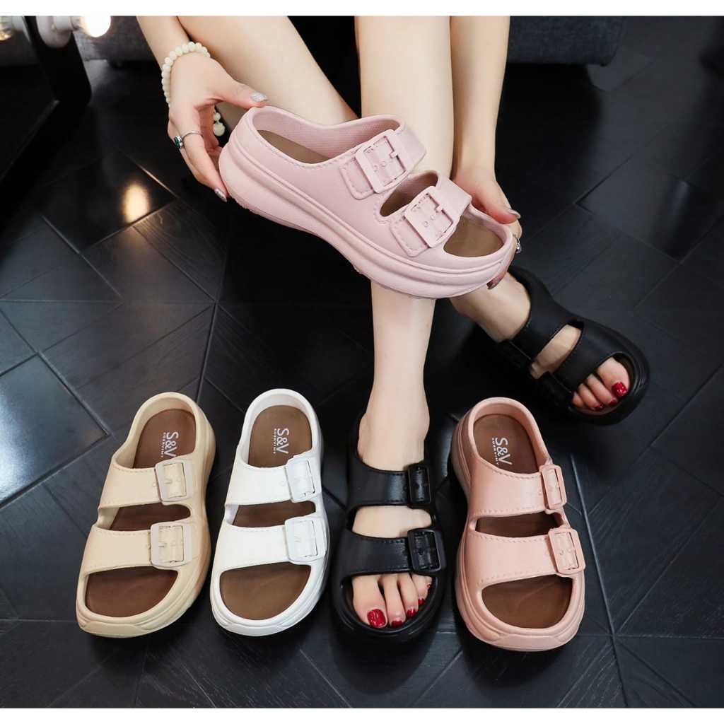 SOERVIMY ( SANDAL WEDGES ) SANDAL SELOP WANITA WEDGES SOERVIMY SANDAL EVA JELLY
