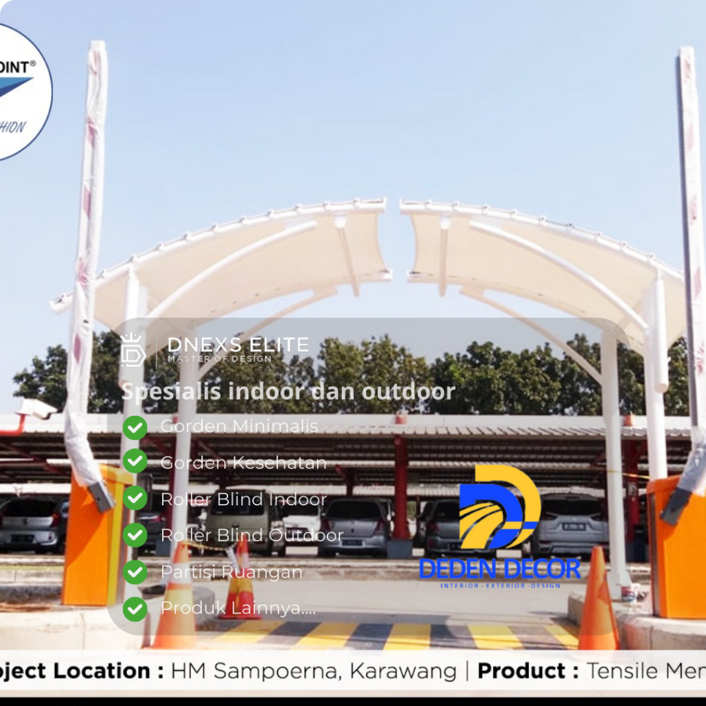 Atap Kanopi membrane - Free Survey kanopi model minimalis