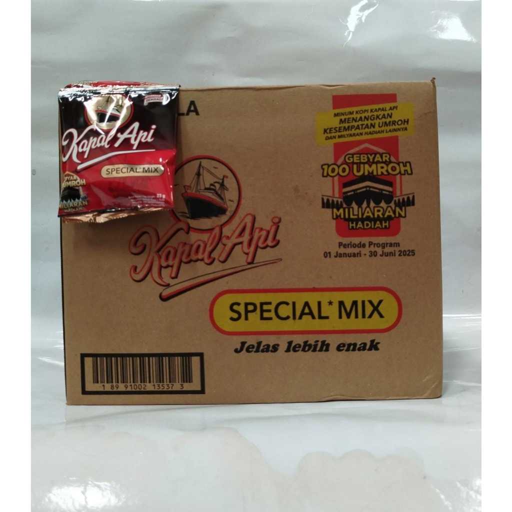 

PROMO Kopi KAPAL API Special Mix 25 gr kopi 1 Dus 120 pcs EDISI UMROH