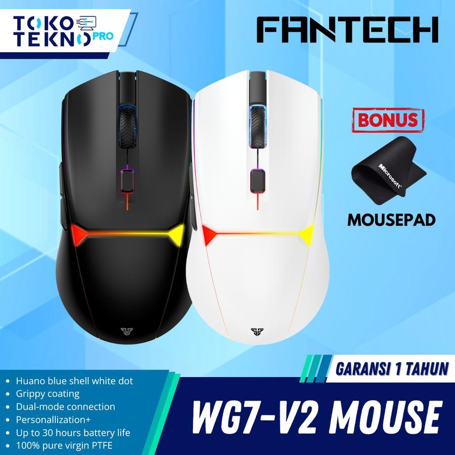 Fantech WG7V2 / WG7-V2 / WG-7V2 / WG7 V2 Wireless Gaming Mouse With RGB Gaming Optical Sensor