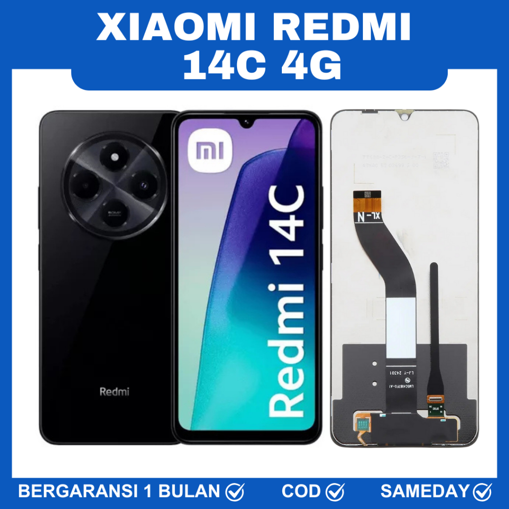 LCD  TOUCHSCREEN XIAOMI REDMI 14C 4G / LCD REDMI 14C 4G 14R / LCD POCO C71 ORIGINAL OEM BERGARANSI