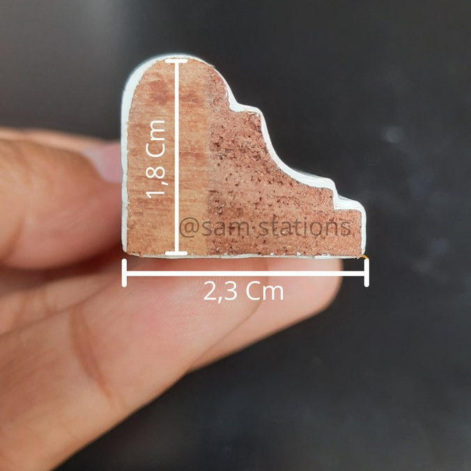 LIST KAYU - WALL MOULDING - WAINSCOTING LIS DINDING - WALL PANEL - PANJANG 2 M - LIS DINDING KAYU