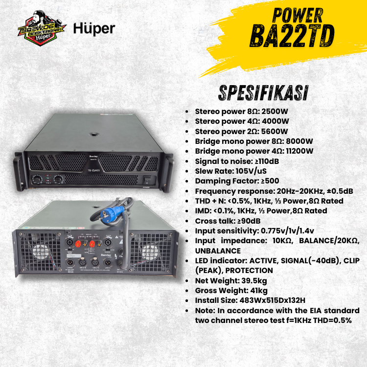 Huper Barclay Power BA22TD