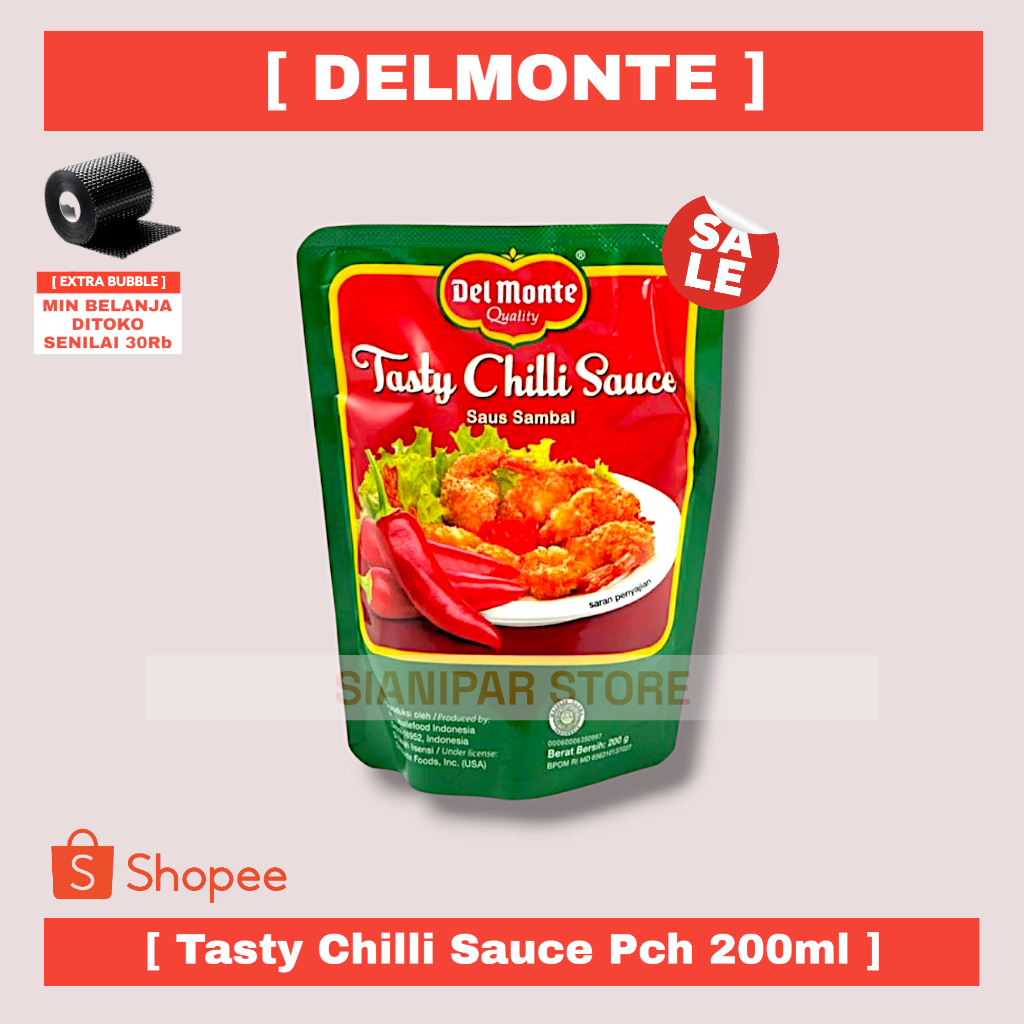 

DELMONTE TASTY CHILLI SAUCE PCH 200mL