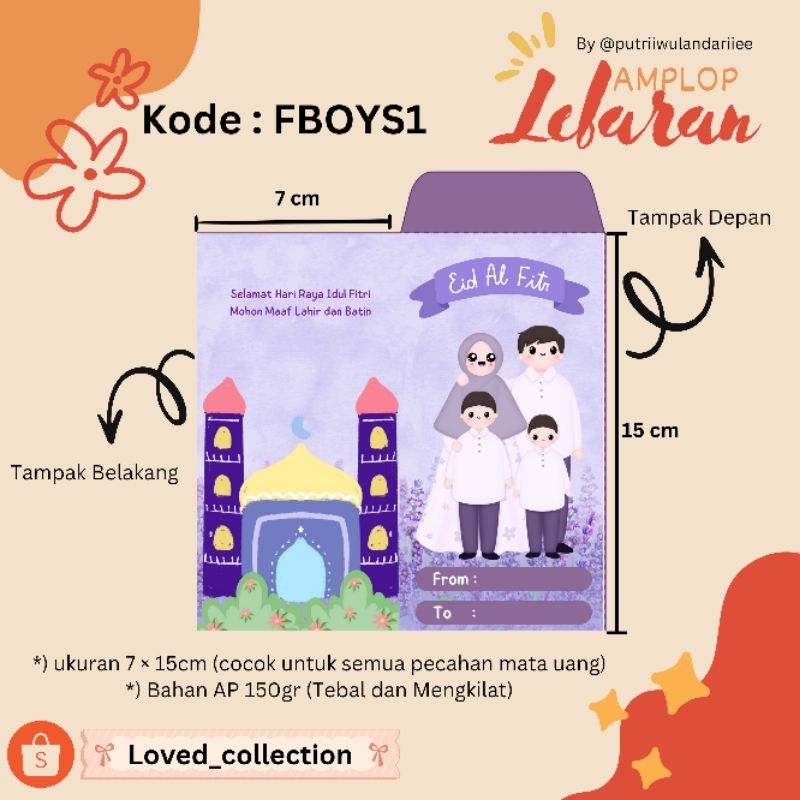 

(30PCS) (10PCS) AMPLOP LEBARAN UNIK / AMPLOP LEBARAN 2025