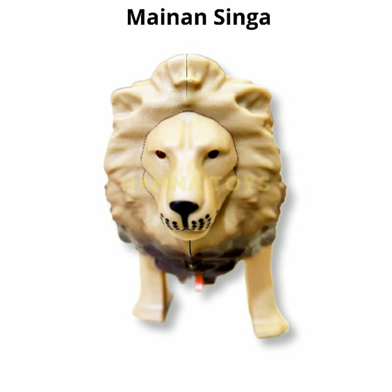 MAINAN MINIATUR SINGA / SINGA BERJALAN SUARA MERDU / MAINAN SINGA GALAK