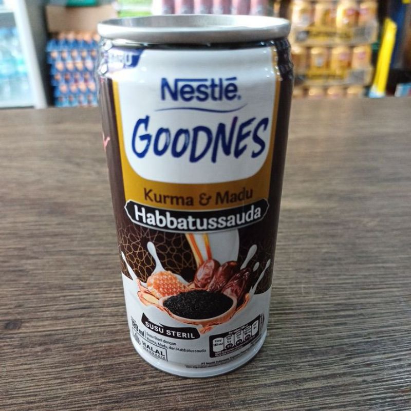 

Nestle Goodnes Susu Steril Kurma Madu habbatussauda 189 Ml