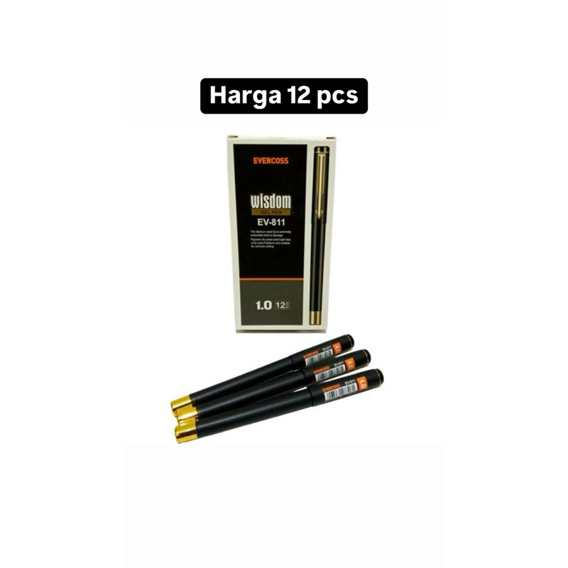 

Pulpen Gel Pen Evercoss Wisdom Ev-811 1.0mm (PACK)