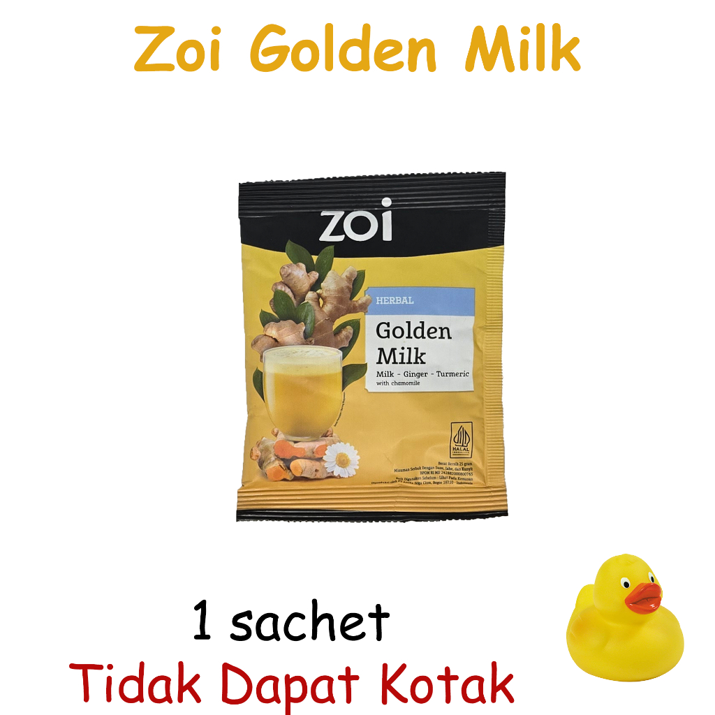 

ZOI Golden Milk [1 sachet] | Jahe Susu Kambing Etawa Kunyit Susu Herbal Sehat Kamomil Kayu Manis