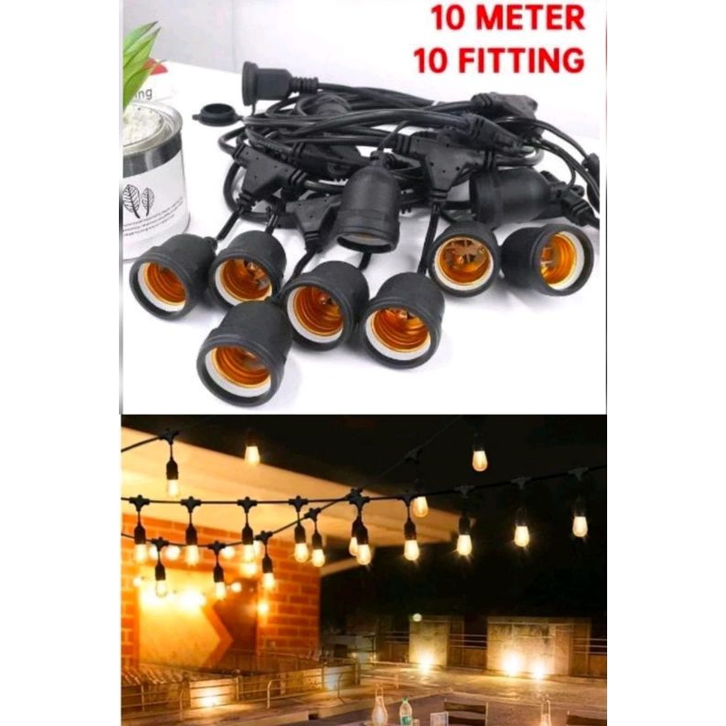 kabel fitting lampu outdoor
