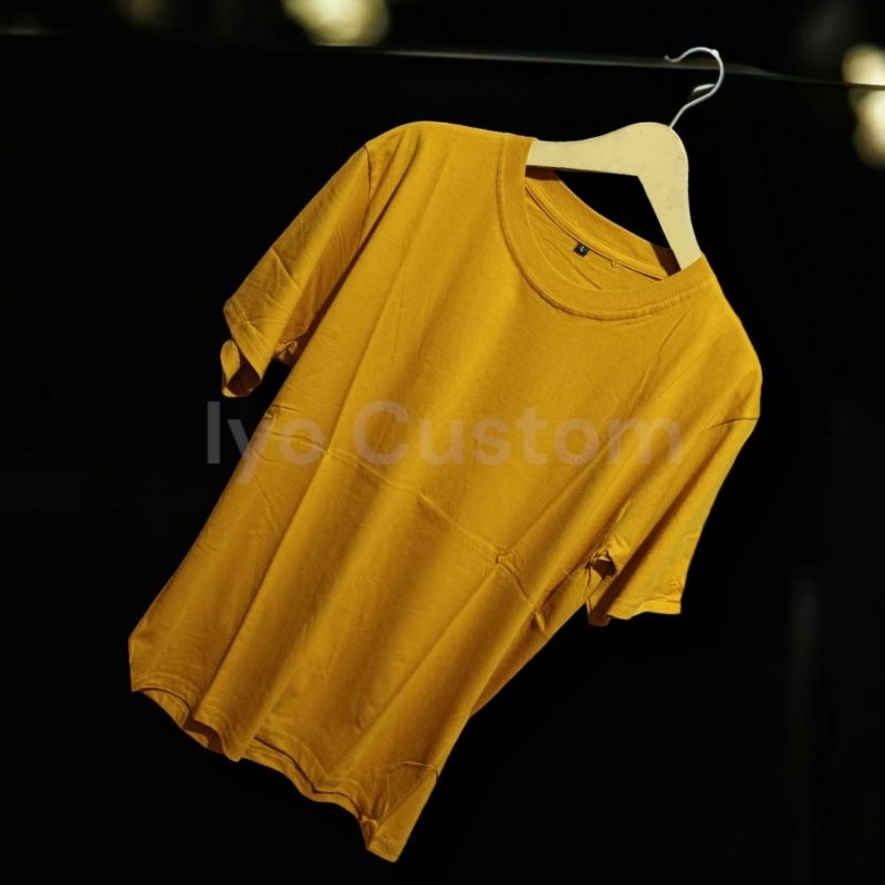 KAOS POLOS MUSTARD